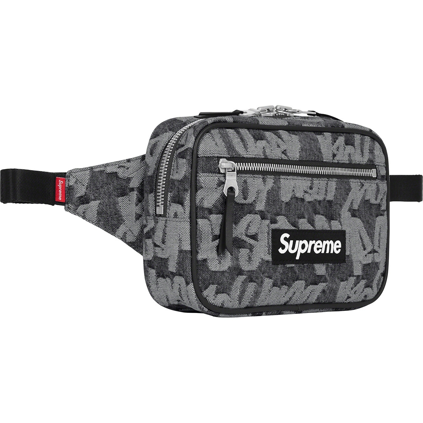 Fat Tip Jacquard Denim Waist Bag view 2